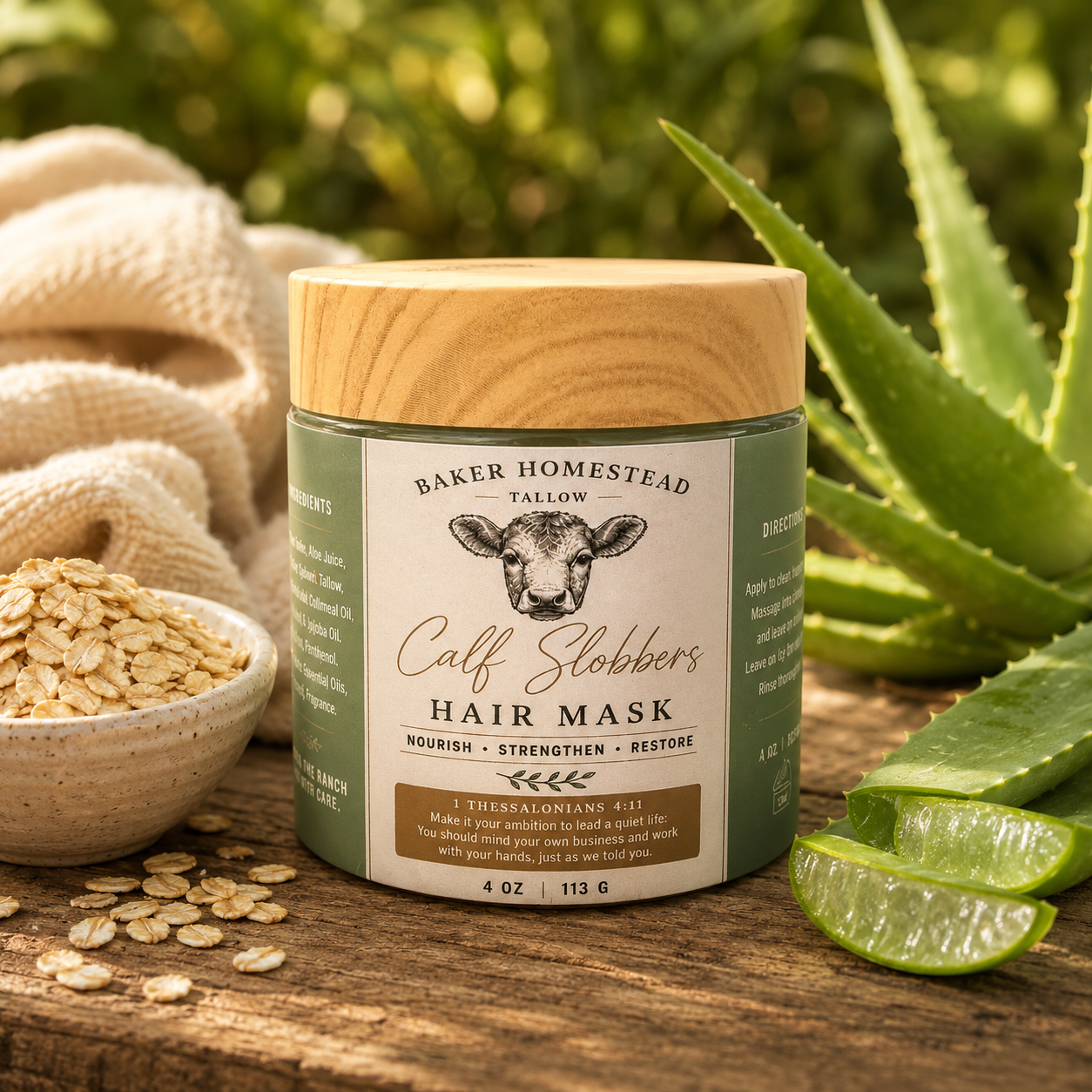 Calf Slobbers Tallow Hair Mask